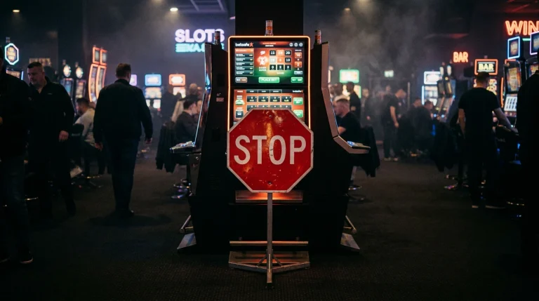 Symbolbild für Spielerschutz mit Sperrschild