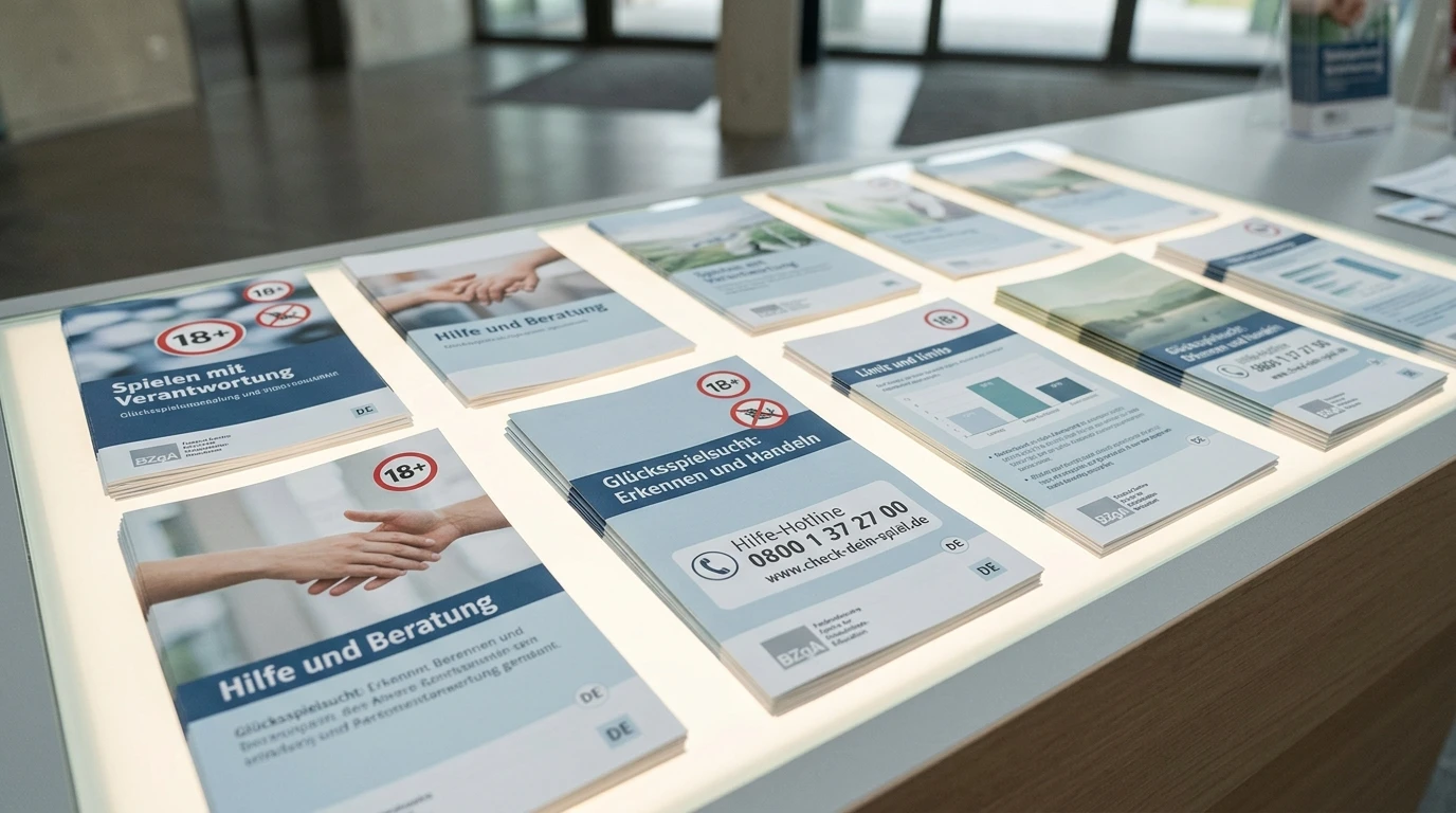 Warnhinweis und Informationsmaterial zum verantwortungsvollen Spielen
